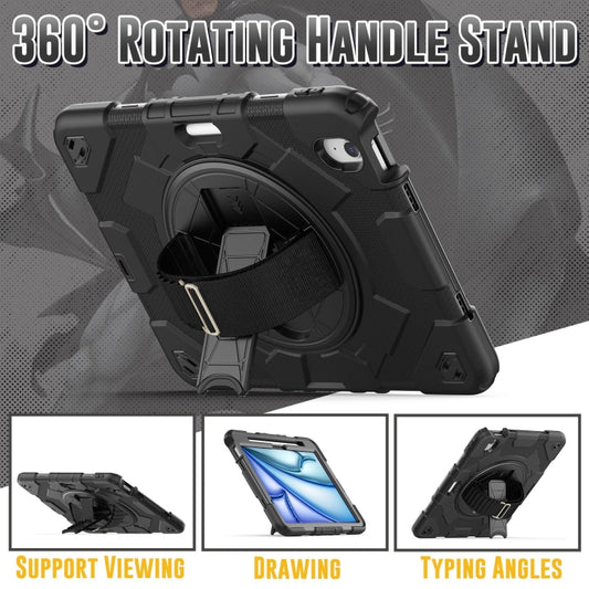 For iPad Air 11 2025 / 2024 Spider Hand Grip Turntable Stand Tablet Case(Black) by buy2fix