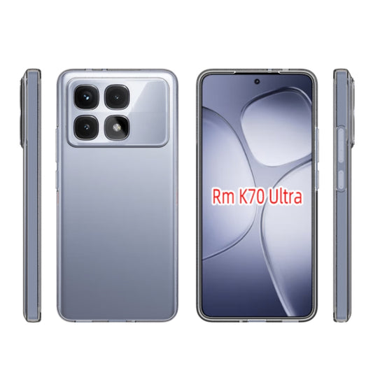 For Redmi K70 Ultra Waterproof Texture TPU Phone Case(Transparent) by buy2fix