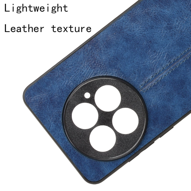 For OnePlus 13 Cow Pattern Sewing Card Bag Phone Case(Blue) by buy2fix