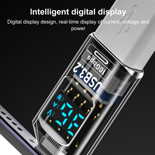 60W 10Gbps Intelligent Digital Display Fast Charge Adapter USB-A to USB-A by buy2fix