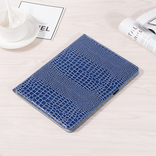 For iPad Pro 13 2025 / 2024 Crocodile Texture Leather Tablet Case(Blue) by buy2fix