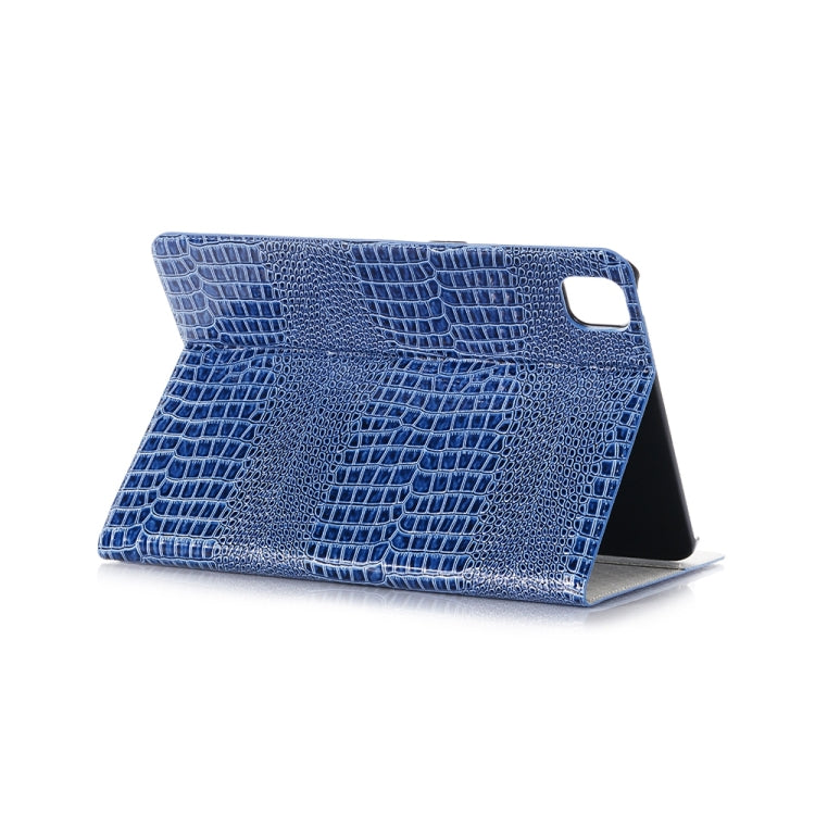 For iPad Pro 13 2025 / 2024 Crocodile Texture Leather Tablet Case(Blue) by buy2fix