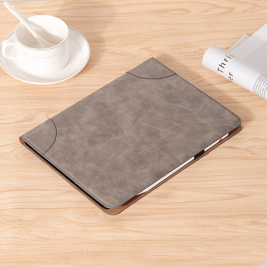 Retro Book Style Leather Tablet Case For iPad Pro 11 2025 / 2024(Grey) by buy2fix