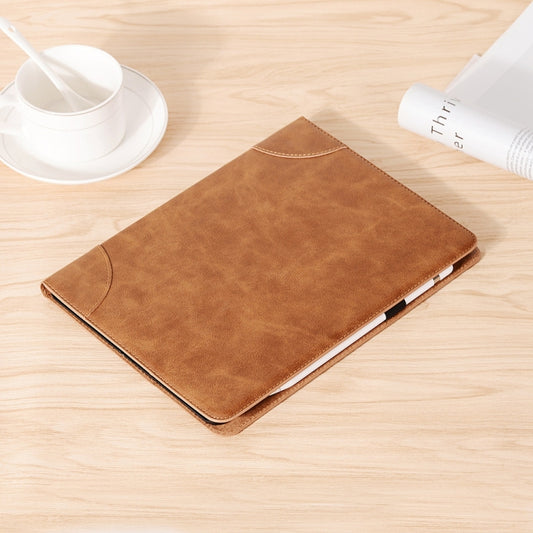 Retro Book Style Leather Tablet Case For iPad Pro 13 2025 / 2024(Brown) by buy2fix