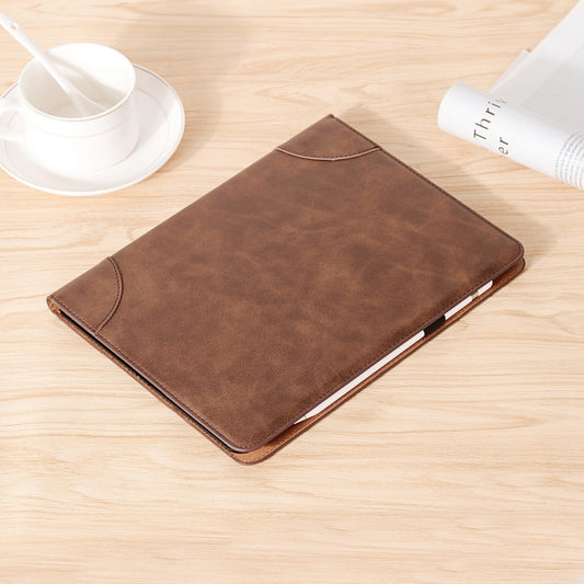 Retro Book Style Leather Tablet Case For iPad Pro 13 2025 / 2024(Coffee) by buy2fix