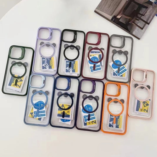 For iPhone 13 U1 Invisible Lens Holder Acrylic + TPU MagSafe Magnetic Phone Case(Green) by buy2fix