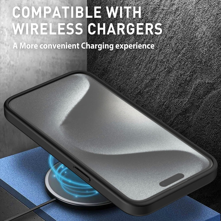 For iPhone 12 / 12 Pro TPU Hybrid PC Inner Magnetic MagSafe Phone Case(Grey) by buy2fix