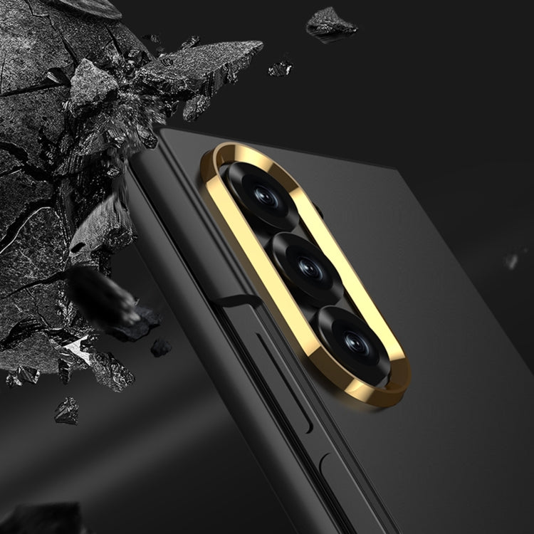 For Samsung Galaxy Z Fold6 GKK Integrated Ultra-thin Electroplating Lens Frame Phone Case(Grey) by GKK