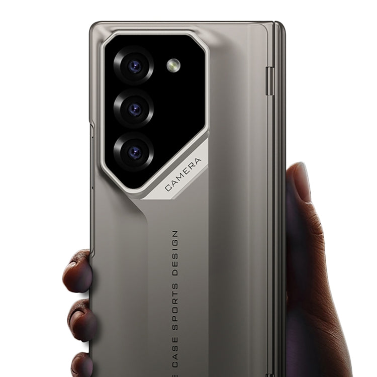 For Samsung Galaxy Z Fold6 GKK Integrated Folding Supercar Phone Case(Titanium Grey) by GKK