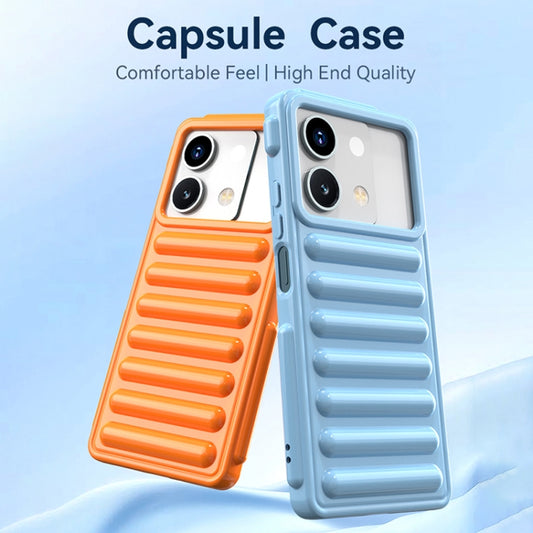 For Redmi K70 Capsule Series Candy Color TPU Phone Case(Orange) by buy2fix