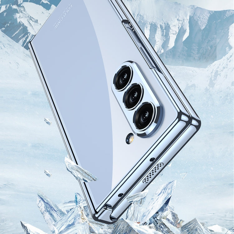For Samsung Galaxy Z Fold6 GKK Integrated Magnetic Fold Electroplating Phantom Phone Case(Blue) by GKK
