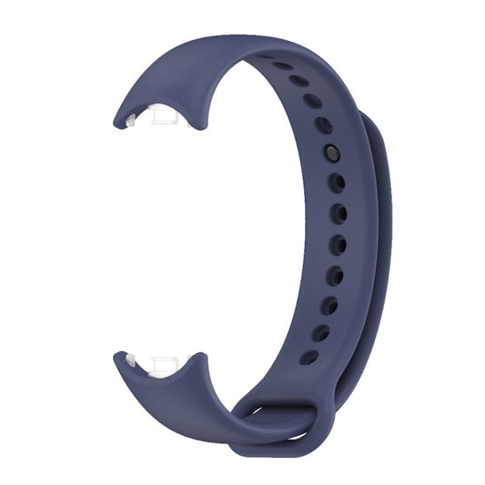 For Xiaomi Smart Band 9 / 8 MIJOBS Metal Buckle Solid Color Silicone Watch Band(Midnight Blue) by MIJOBS