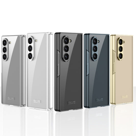 For Samsung Galaxy Z Fold6 GKK Integrated Electroplating Phantom Full Coverage Phone Case(Black) by GKK