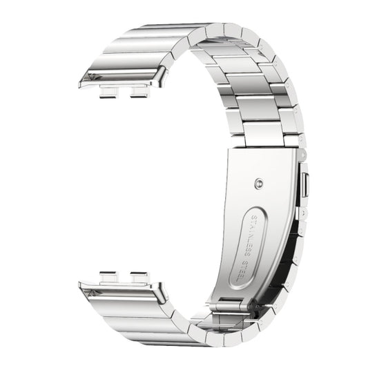 For Honor Band 10 / 9 MIJOBS Bamboo Stainless Steel Watch Band(Silver) by MIJOBS