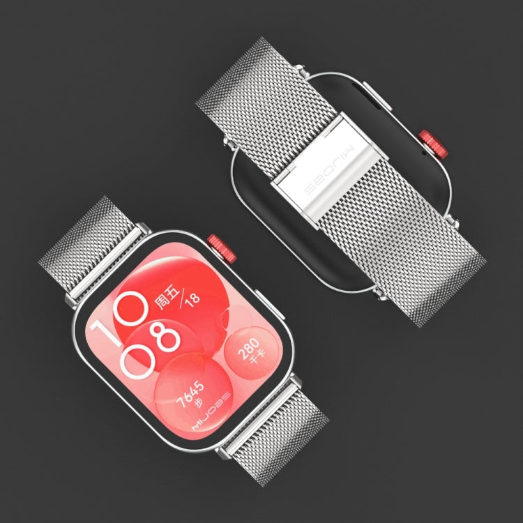 For Huawei Watch Fit3 MIJOBS Milan Buckle Stainless Steel Watch Band(Black) by MIJOBS