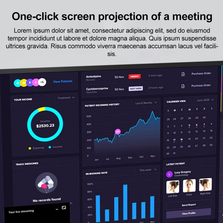 BYL-2410 9 in 1 Type-C to USB Multi-function Docking Station by buy2fix