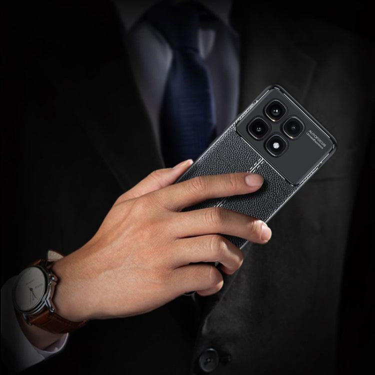 For Redmi K70 Ultra Litchi Texture Shockproof TPU Phone Case(Black) by buy2fix
