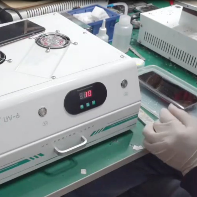 Uyue UV-6 15 inch Double Timing Intelligent Curing Lamp Mechanic for Phone / Pad (EU Plug) by buy2fix