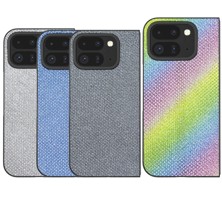 For Google Pixel 9 Pro Fold Diamond Frame Edge Full Coverage Phone Case(Rainbow Diamond) by buy2fix