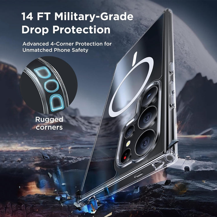 For Samsung Galaxy S24 Ultra 5G ViLi MAG-C Series MagSafe Magnetic PC + TPU Phone Case(Transparent) by ViLi