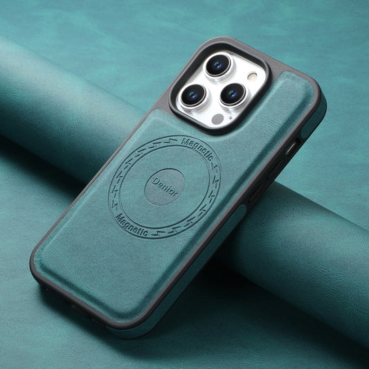 For iPhone 15 Denior A13 Skin Feel MagSafe Phone Case(Blue) by Denior