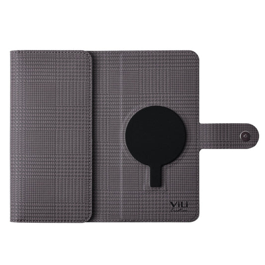For Samsung Galaxy S24 Ultra 5G ViLi GHA-C Series RFID MagSafe Magnetic Flip Leather Phone Case(Grey) by ViLi
