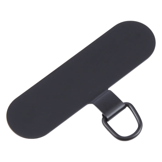 Oval Metal Mobile Phone Lanyard Fixing Gasket(Black) - Lanyards & Wrist Straps by buy2fix | Online Shopping UK | buy2fix