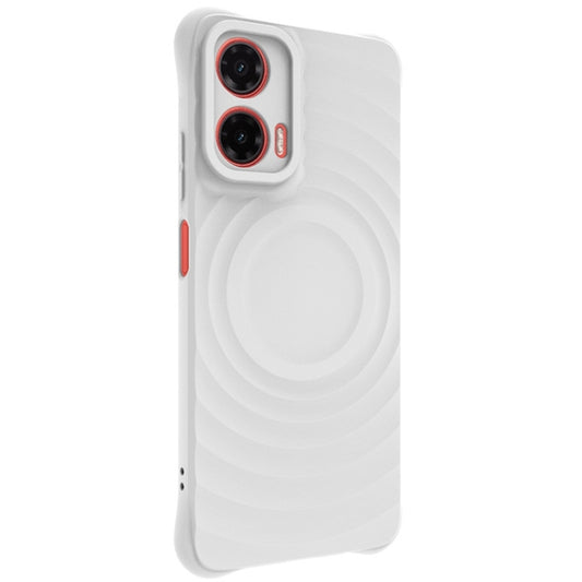 For Motorola Moto G35 5G IMAK UC-6 Series Manbo Frosting Soft Phone Case(White) - Motorola Cases by imak | Online Shopping UK | buy2fix