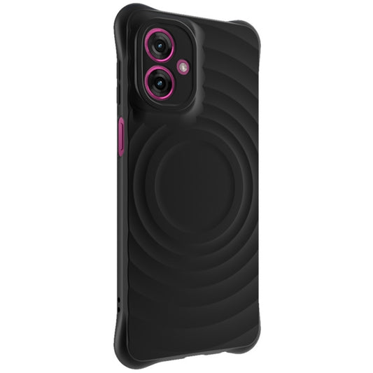 For Motorola Moto G55 5G IMAK UC-6 Series Manbo Frosting Soft Phone Case(Black) - Motorola Cases by imak | Online Shopping UK | buy2fix