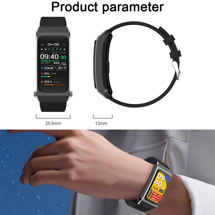 B7 Pro 1.5 inch 2 in 1 Bluetooth Earphone Silicone Strap Smart Watch, Support Heart Rate / Sleep Monitoring(Gold) by buy2fix