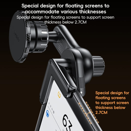 Yesido C212 Car Floating Screen Clip-on Magnetic Phone Holder(Black) by Yesido