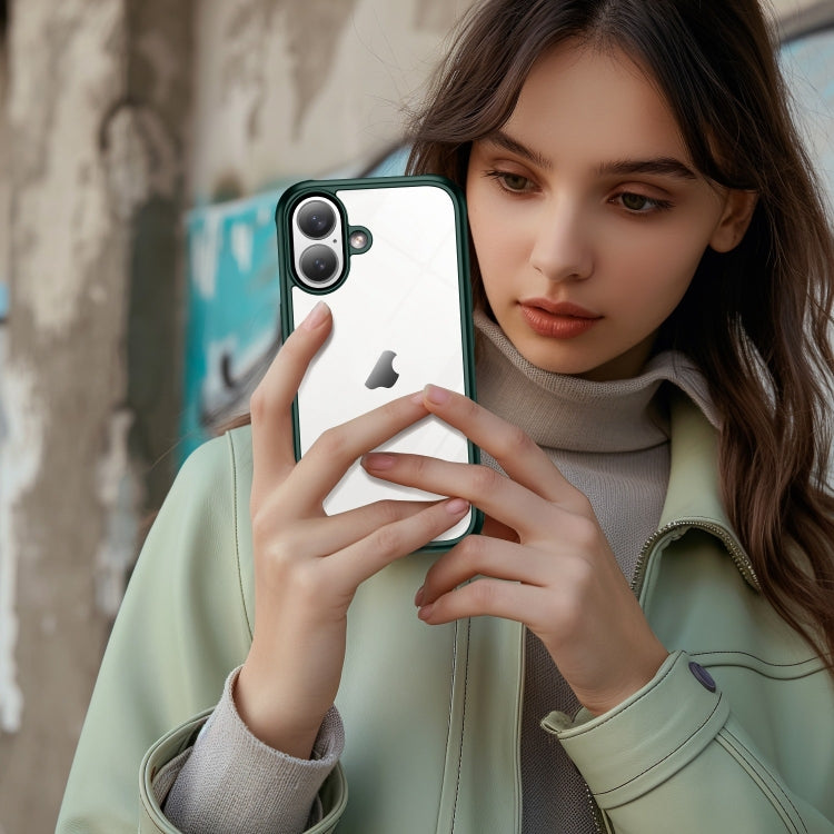 For iPhone 16 Pro Double-sided Plastic Glass Phone Protective Case(Black) by buy2fix