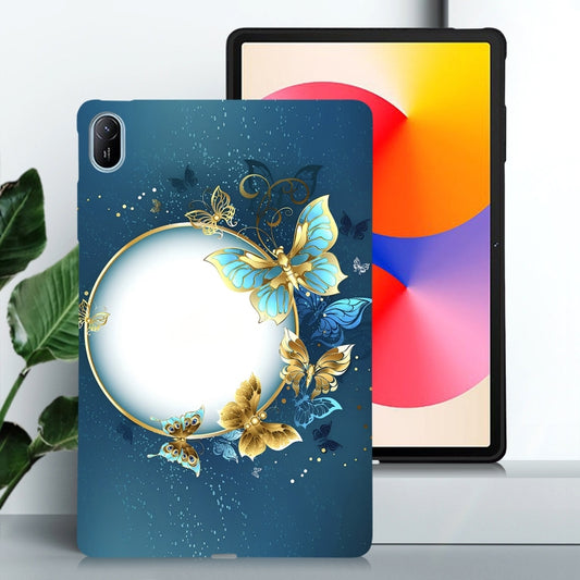 For Huawei MatePad SE 11 2024 Color Painting Pattern Smart Tablet TPU Case(Butterfly Circle) by buy2fix