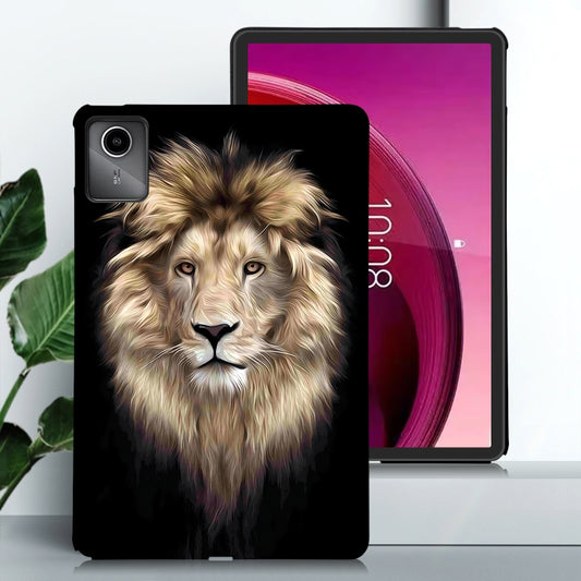 For Lenovo Tab M11 / Xiaoxin Pad 2024 Color Painting Pattern Smart Tablet TPU Case(Lion) by buy2fix