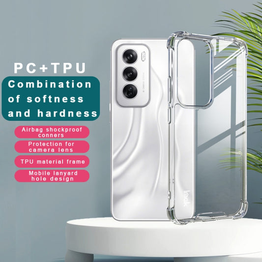 For OPPO Reno12 Global IMAK Space Shield PC + TPU Airbag Shockproof Phone Case(Transparent) by imak