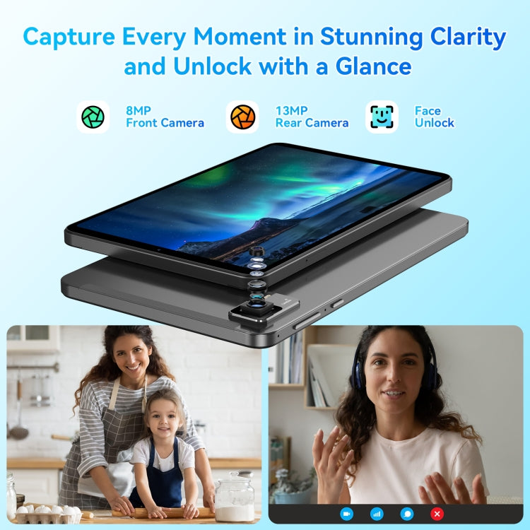 HEADWOLF Fpad5 Pro 4G LTE Tablet PC, 8GB+256GB, 8.4 inch Android 14 MT6789 Octa Core Support Dual SIM, Global Version with Google Play(Black) by HEADWOLF