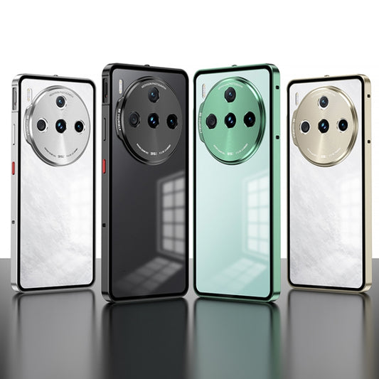 For ZTE nubia Z60S Pro Snap Buckle Metal Frame Frosted Phone Case(Green) - ZTE Cases by buy2fix | Online Shopping UK | buy2fix