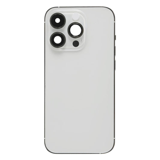For iPhone 14 Pro Battery Back Cover with Side Keys & Card Tray, Version:CE EU Version(Silver) by buy2fix
