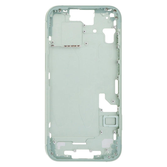 For iPhone 15 Middle Frame Bezel Plate with Side Keys + Card Tray, Version:CE EU Version(Green) by buy2fix
