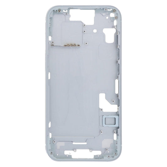 For iPhone 15 Middle Frame Bezel Plate with Side Keys + Card Tray, Version:CE EU Version(Blue) by buy2fix