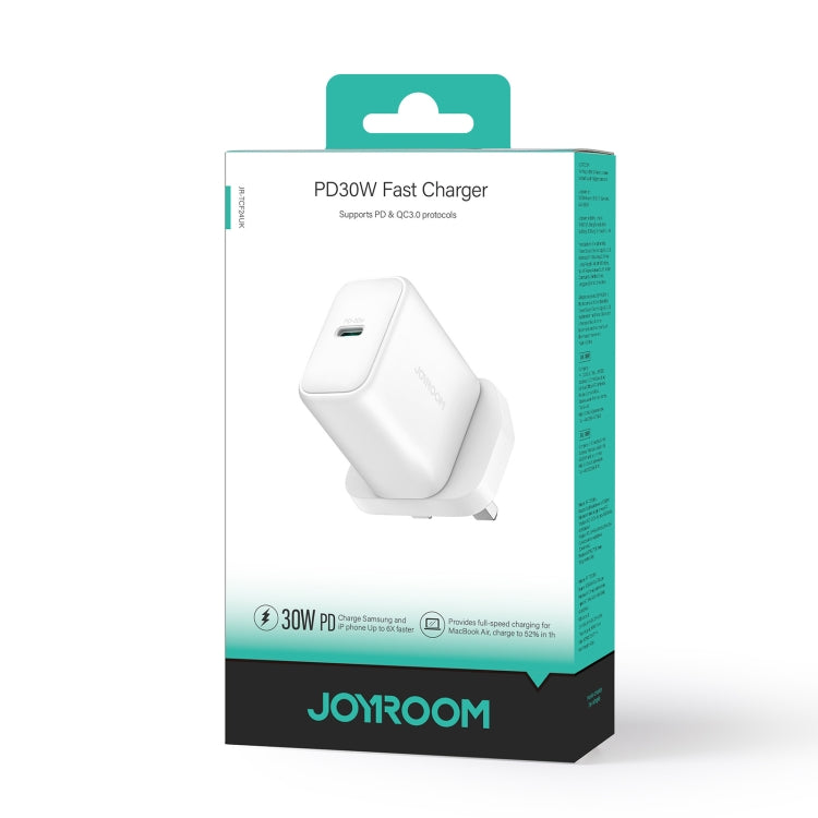 JOYROOM JR-TCF24 30W USB-C / Type-C Fast Charger, Specification:UK Plug(White) by JOYROOM
