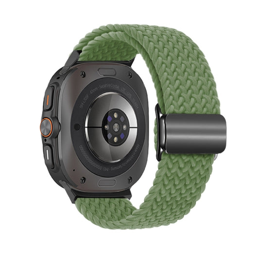 For Samsung Galaxy Watch Ultra 47mm / Ultra 2025 Nylon Loop Magnetic Buckle Watch Band(Cactus) by buy2fix