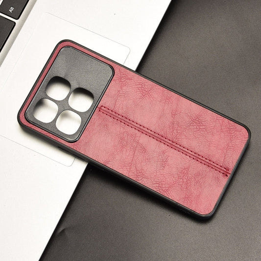 For Redmi K70 Ultra Cow Pattern Sewing Card Bag Phone Case(Red) by buy2fix