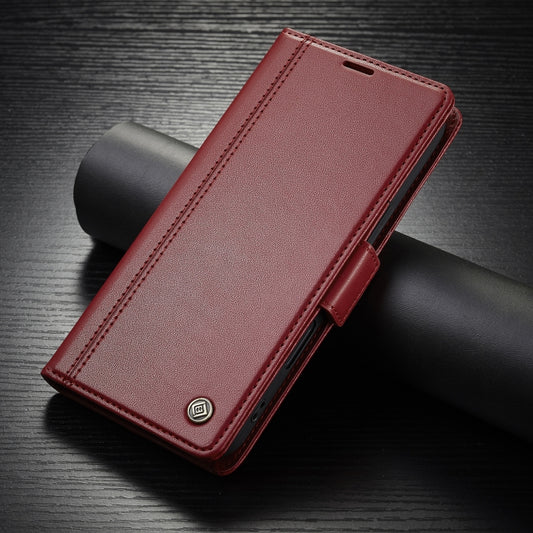 For iPhone 16 Pro LC.IMEEKE Skin-friendly Card Slots Leather Phone Case(Red) by LC.IMEEKE