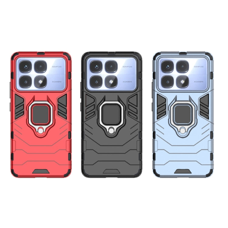 For Redmi K70 Ultra Global Shockproof PC + TPU Holder Phone Case(Red) by buy2fix