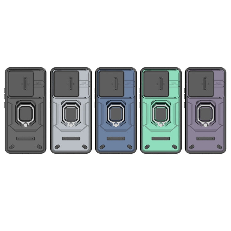 For Redmi K70 Ultra Global Sliding Camshield TPU + PC Shockproof Phone Case with Holder(Black) by buy2fix