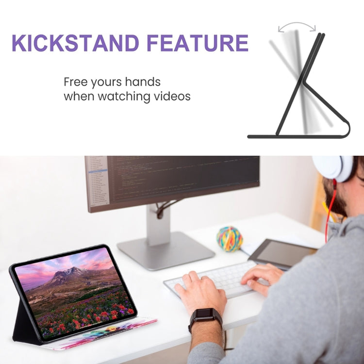 For iPad Pro 11 2025 / 2024 Colored Drawing Leather Tablet Case(Sun Flower) by buy2fix