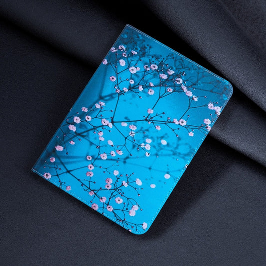 For Lenovo Tab M11 / Xiaoxin Pad 11 2024 Colored Drawing Leather Tablet Case(Plum Blossom) by buy2fix