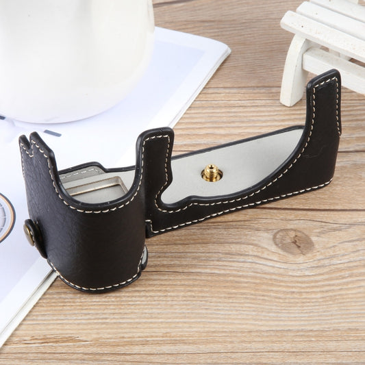 For FUJIFILM X-S20 Buffalo Texture PU Leather Camera Half Case Base(Black) - Half Case by buy2fix | Online Shopping UK | buy2fix