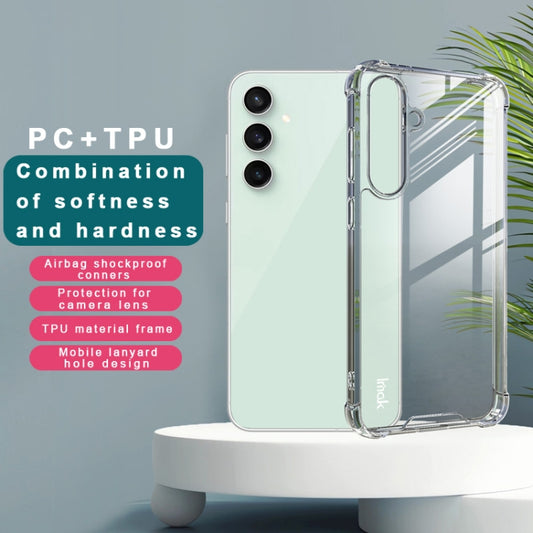 For Samsung Galaxy S24 FE 5G IMAK Space Shield PC + TPU Airbag Shockproof Phone Case(Transparent) by imak